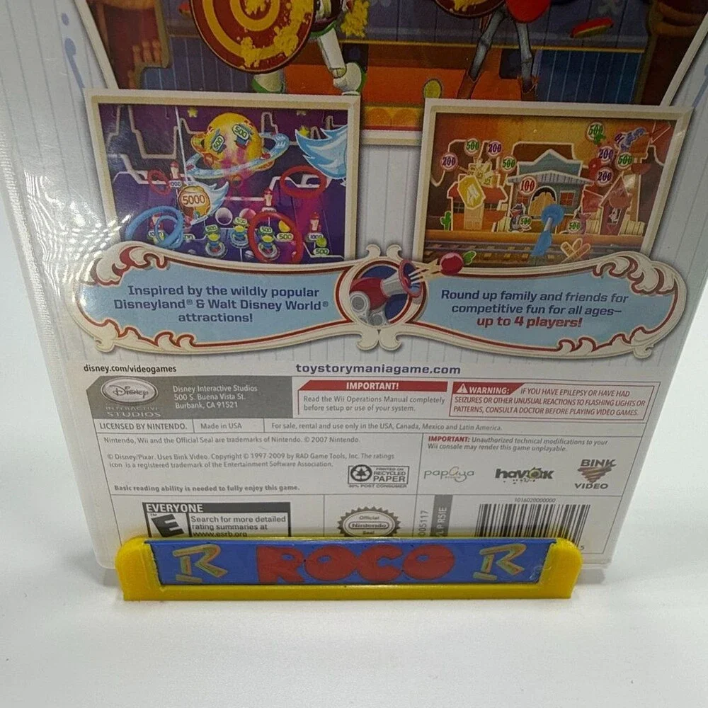 Toy Story Mania! Wii (Nintendo Wii, 2009) Complete W/ Manual